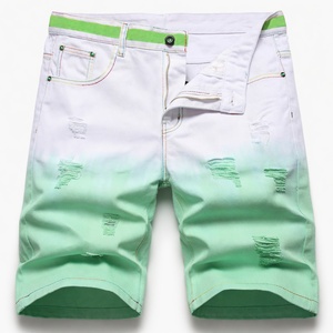Shorts cargo en jean personnalisés SHY SPORTS pour hommes, taille haute, fermeture éclair, respirants, écologiques, 100 % coton, couleur unie, longueur genou, été - Product Image 1