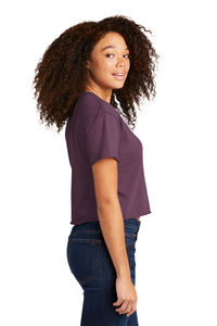 Women Casual <b>Cropped</b> Tshirt Soft Cotton Summer Street Style Clothing - Product Image 3