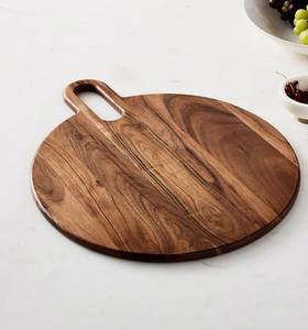 Plan Kora Wooden Chopping <b>Board</b> Rectangle Handle Kitchen Use Natural Wood Grain Design Cheese <b>Board</b> 2.0cm Thick Dishwasher Safe - Product Image 2