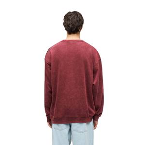 Nouveau sweat-shirt à col rond en molleton 100% coton pour homme, couleur délavée, pour la saison hivernale - Product Image 5