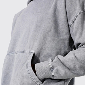 Sudadera con capucha para hombre de mezcla de algodón, cómoda para uso diario, suéter con capucha para hombre, tejido suave, atuendo informal. - Product Image 5