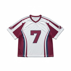 Prix de gros, uniforme de football américain de qualité supérieure, 100% polyester, tissu en maille imprimé par sublimation, nom d'équipe personnalisé, unisexe - Product Image 1