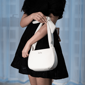 Bolso de Mano Pequeño de Cuero Vegano para Mujer con Cierre, Bolsos de Hombro Blancos para Mujer - Product Image 6