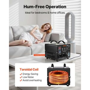 Convertitore Automatico Trasformatore di Potenza per Carichi Pesanti 3000VA Step Up/Down da 110V a 220V/da 220V a 110V per Adattatori da Viaggio - Product Image 6