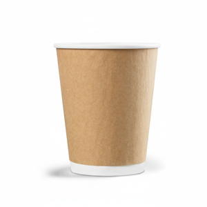 Offre Spéciale sur les Gobelets en Carton à Double Paroi Isolés Thermiquement pour Servir les Boissons Chaudes - Carton Vierge de Qualité Alimentaire avec Revêtement PE / PLA - Product Image 1