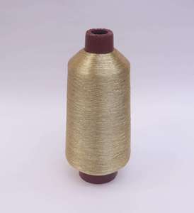 Hilo de Nailon Metálico Plateado SHREE VIDHATA JARI, Flexible, 110D, Color Oro Rosa, Alta Resistencia a la Tensión, Hilo Textil - Product Image 2