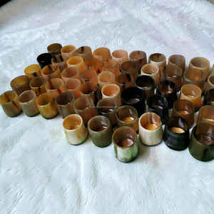 Coupe à boire en corne de viking avec double fond, intérieur en bois et extérieur en résine, à prix avantageux - Product Image 6