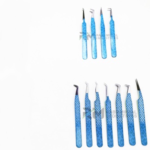 Pince à épiler pour cils RMI Black Plasma Tip / Silver Tip et à pointe colorée recouverte de papier, en acier inoxydable, pointe de précision - Product Image 3