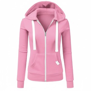 Sudadera Casual Personalizada para Mujer, Estilo Urbano, Manga Larga, Color Personalizable, Tejida, Térmica, con Insignia Bordada, Otoño - Product Image 1