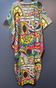 Nouvelle Robe de Nuit Femme Évasée Imprimé Animal en Coton Doux Indien, Longueur Genou, Style Kaftan, avec Dentelle, pour Plage ou Cadeau Demoiselle d'honneur - Product Image 3