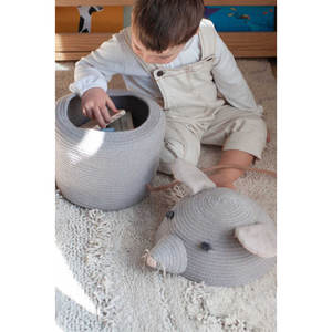 Cotton Blend <b>Decorative</b> Storage Basket for Kids Room Themed <b>Nursery</b> <b>Decor</b> - Product Image 6