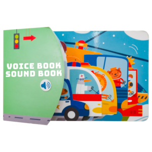 Livre tactile personnalisé avec son et stylo pour enfants : Chansons de berceuse françaises et alphabet - Product Image 1