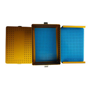 Customized Color High Quality Surgical Instruments Sterilization Tray Box Stainless Steel Reusable Pentax Sterilization box CE - Product Image 3