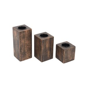 Woodee <b>Tealight</b> <b>Holder</b> | Wooden Table Decor Candle <b>Tealight</b> Stand | (Brown) - Product Image 3