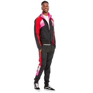 Ensemble de survêtement coupe-vent personnalisé pour homme, coupe ample, respirant, en nylon et polyester, style streetwear, collection printemps - Product Image 3
