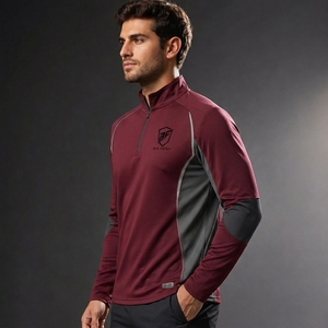 PremHalf <b>Zip</b> Sublimation Sports <b>Jacket</b> Manufacturer <b>Men</b> Women Youth Sportswear Quick Dry Team Pullover Team Half <b>Zip</b> <b>Jacket</b> - Product Image 6
