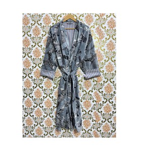 Velvet Kimono <b>Cardigan</b> Jacket Elegant Open Front Jacket Boho Lounge Robe Christmas Gift - Product Image 1