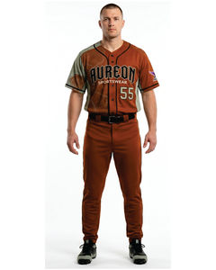 Ensemble de maillots de baseball personnalisés pour hommes, impression sublimée, tissu respirant, manches courtes, uniforme, pantalon, toutes saisons, taille adulte - Product Image 1
