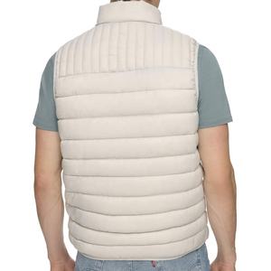 2023 personnalisé sans manches haute qualité unisexe automne hiver personnalisé blanc plaine bulle vers le bas bouffée softshell daim gilet pour hommes - Product Image 2