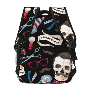 Maletín de Maquillaje Clásico Negro de PVC con Cierre, Mochila Cosmética de Lado Suave para Organizar, Almacenar y Viajar, con Bolsillo Lateral - Product Image 1