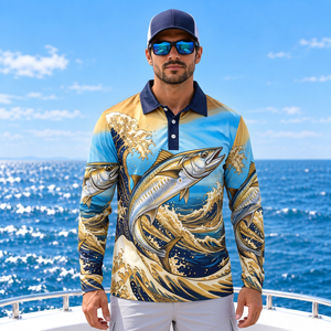 Polo de pêche à séchage rapide pour hommes, performance optimale, pour les marques de vente au détail d'articles de plein air - Product Image 6