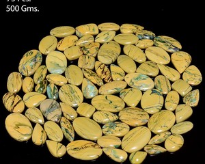 Cabochon de jaspe Canyon naturel, poli et lisse, pierre précieuse en vrac, motif ton terre, pour la fabrication de bijoux, jaspe paysager unique - Product Image 3