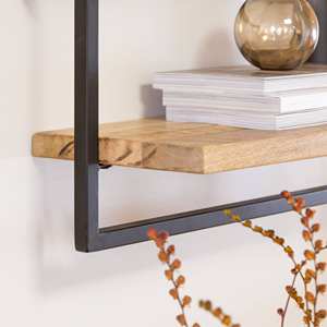 Étagère murale en bois de manguier Vandana Optima Cresta Large - Product Image 2