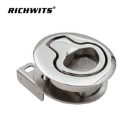 Loquet de trappe encastré 2 pouces pour bateau, en acier inoxydable 316, pour usage marin
