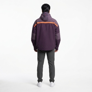 Veste coupe-vent surdimensionnée personnalisée à blocs de couleur pour homme, 75 GSM, en nylon Taslan, style streetwear, vêtement d'extérieur premium recyclé, Xelent Hunt Gear - Product Image 2