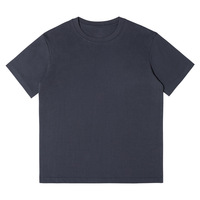 T-shirt vierge pour homme à manches courtes et col rond, en pur coton lourd 230G, doux, personnalisable avec broderie OEM, prix usine CN Bangladesh