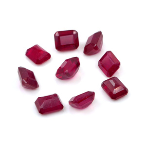 Rubis naturels de Bangkok, octogones calibrés 5x6mm, pierres précieuses de rubis naturelles facettées pour la fabrication de bijoux, prêtes à l'emploi - Product Image 5