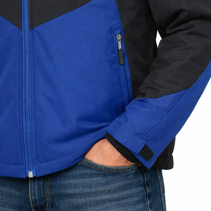 เสื้อแจ็คเก็ตผู้ชายสำหรับกิจกรรมกลางแจ้ง ป้องกันลม ผ้า softshell มีฮู้ด กันน้ำ แจ็คเก็ตสำหรับเล่นกีฬา ดีไซน์กระชับรูปร่าง - Product Image 6