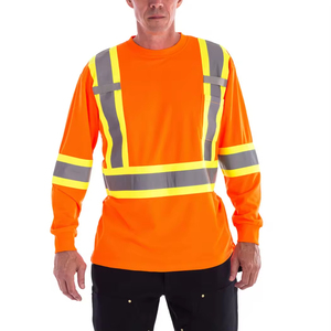 Camisetas de Trabajo Personalizadas al por Mayor para Hombre, Cuello Redondo, 100% Algodón, Corte Regular, Manga Larga, Secado Rápido, Transpirables, Anti-Pilling - Product Image 2