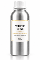Huile d'Attar de Rose Blanche Premium 500g, Parfum Unisexe de Luxe Longue Durée Sans Alcool du Maharashtra pour Application Corporelle