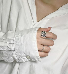 Bague de fiançailles pour enfants en argent sterling S925, style coréen, bracelet tendance, style INS, pour blogueurs, personnalisée, vente en gros - Product Image 4