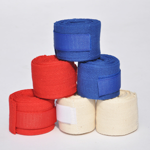 Bandages de boxe personnalisables en coton léger de 4 m de long pour l'entraînement de fitness, avec sangles de soutien réglables pour les poignets - Product Image 3