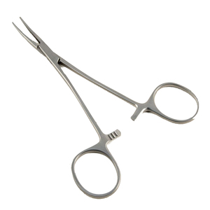 Pinces à moustiques courbées dentelées 12,5 cm (5 pouces) en acier inoxydable, pince chirurgicale hémostatique pour la chirurgie - Product Image 4