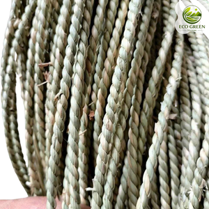 Hilo de algas marinas ECO GREEN GRASS, ecológico, natural, con insectos y plantas preservados, crudo, en cruz. - Product Image 2
