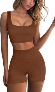 Conjunto Deportivo Personalizado al por Mayor para Niñas, Conjunto de Yoga Transpirable con Sujetador Deportivo y Leggings, Traje para Correr y Hacer Ejercicio - Product Image 5