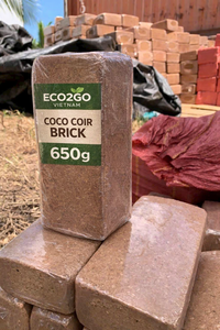 บล็อกใยมะพร้าวออร์แกนิก 650 กรัม วัสดุปลูกมะพร้าวแบบยั่งยืน - บล็อกใยมะพร้าวพรีเมียม 5 กก. วัสดุปลูกพืชไร้ดิน EC ต่ำ - Product Image 2