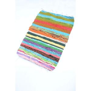 Boho Cotton Doormat Vibrant Color Rug Fun Colorful Dorr Mats Chindi Multi Color Rug Rag Living Room Rug <b>Runner</b> Hippie Home - Product Image 3