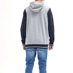 เสื้อฮู้ดผู้ชายผ้าฟลีซคุณภาพสูง สีพื้น เสื้อกันหนาวมีฮู้ด สไตล์ลำลอง สตรีทแวร์ ขายส่ง จำนวนมาก รับผลิตตามแบบ OEM 100% - Product Image 3