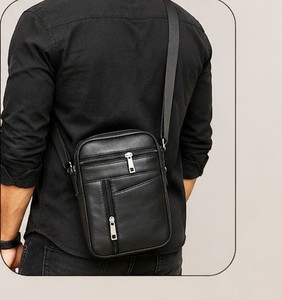 Riñonera de Motocicleta de Cuero Genuino de Alta Calidad, Estilo Vintage Unisex, Cierre de Cremallera Impermeable, para Uso Diario - Product Image 2