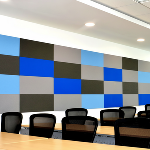 Panneaux acoustiques muraux et de plafond en fibre de verre recouverts de tissu APS pour un contrôle sonore efficace - Product Image 1