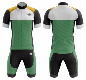 Conjunto de Jersey y Pantalones Cortos de Ciclismo Transpirables de Poliéster con Logotipo Personalizado para Hombre, Ropa Deportiva de Alto Rendimiento, Uniforme de Ciclismo, Marca Privada - Product Image 6