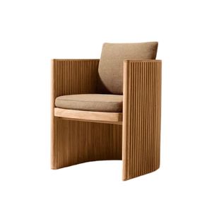 Addison Solid <b>Teak</b> Wood Outdoor Dining <b>Chair</b> Contemporary Design Durable Garden Furniture for Patio Poolside Use - Product Image 4