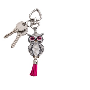 Reusable Glass Ornament Handmade Beaded Keychain <b>Bee</b> Inspired Holiday Charm Colorful Glass Christmas Decor Artisan Crafted - Product Image 6