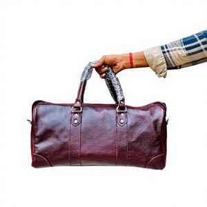 Sac de voyage en cuir de qualité supérieure fait main pour les voyages, la salle de sport et les aventures de week-end, design durable, grande capacité, écologique, portable - Product Image 4