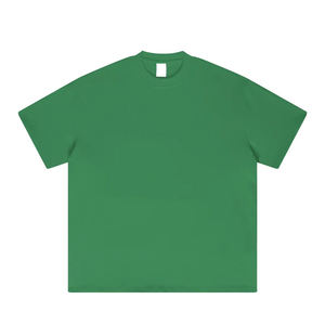 High Quality Streetwear Oversized Men's <b>T</b>-<b>Shirt</b> Front Logo Breathable <b>Polyester</b>/Cotton Casual Jersey in Custom Designs OEM - Product Image 1
