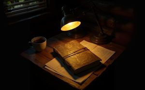 Clever wolf leather journal for men grimoire journal <b>with</b> <b>lock</b> leather journals for women - Product Image 4